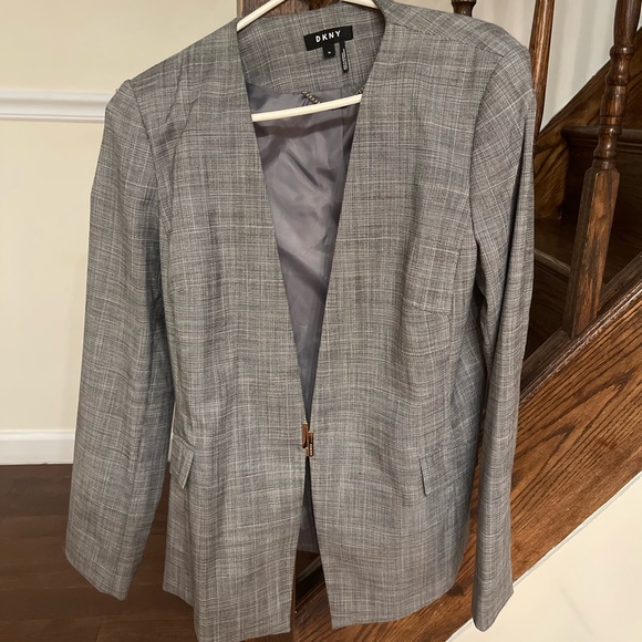 DKNY grey BLAZER size women 14 (new without tag) - Picture 3 of 7